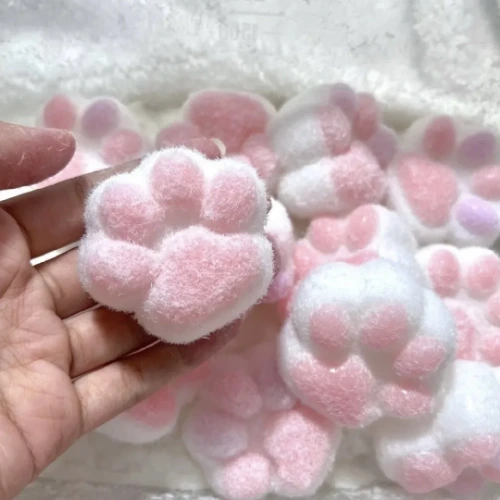 Mochi Taba Squishy nowy zabawka spinner Mini Kawaii pluszowy kot łapa silikonowa mały kot łapa śliczna różowa kotka łapa - AliExpress 