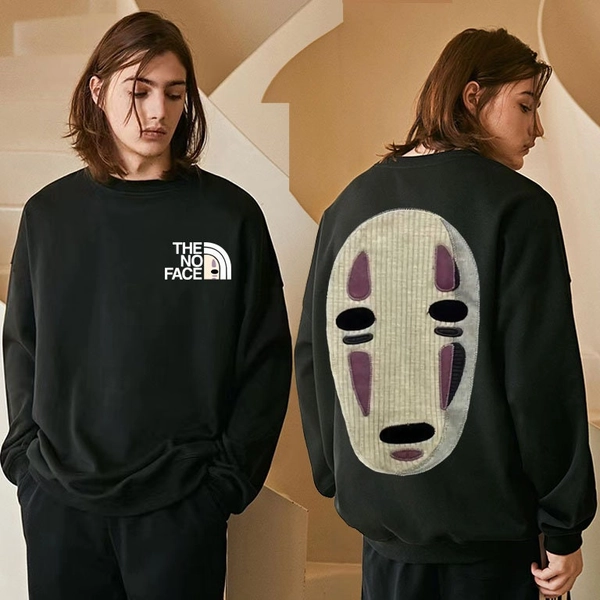 Spirited Away Vibes: No Face Anime Tee - Japanese Graphic T-shirt w/ Design - Oversized Streetwear for Anime Fans & Fashionistas