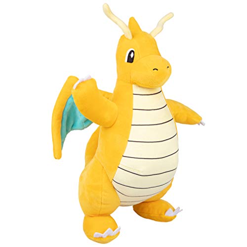 Pokémon Dragonite Plush Stuffed Animal Toy - Large 12" - Officially Licensed - Great Gift for Kids
