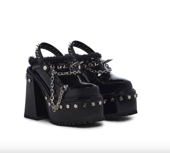 Righteous Rebel Platform Mules | BLACK / US 7