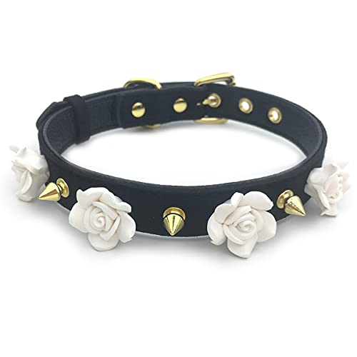 Succuba Handmade Flower Choker Collar Necklace for Women and Men - K