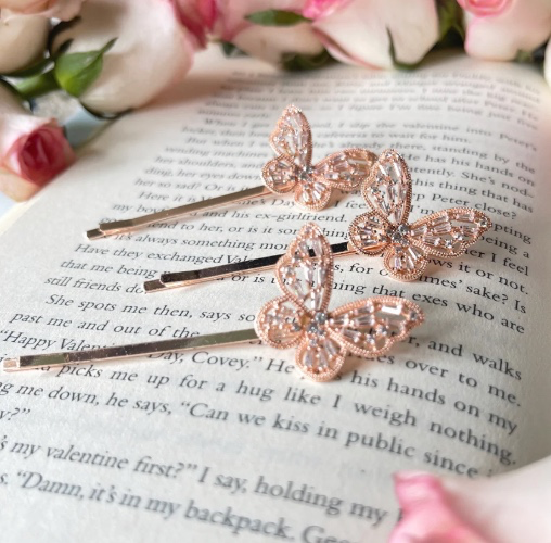 Butterfly hair clips 