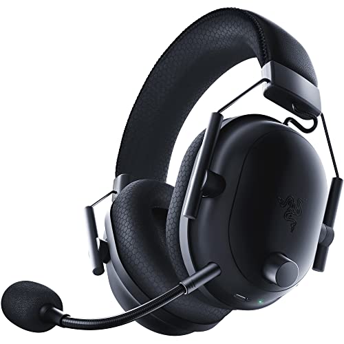NEW Razer BlackShark V2 Pro Wireless Gaming Headset 2023 Edition: 50MM Titanium Drivers - HyperClear Super Wideband Mic - Noise-isolating Earcups - Ultra-Soft Memory Foam- 70 Hour Battery Life - Black - Classic Black