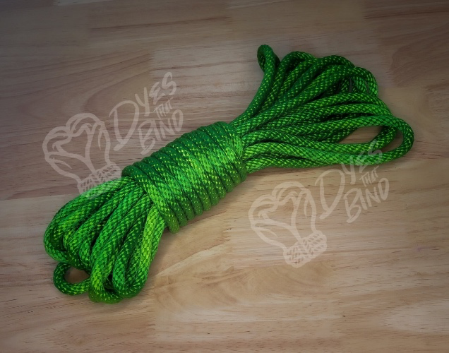 Neon Green UV Blacklight Shibari Rope 15’