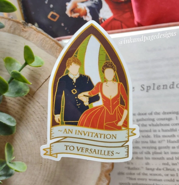 Outlander S2 In France Glossy Vinyl Sticker | Jamie and Claire sticker | Bookish Vinyl Sticker | Outlander glossy sticker | Claire and Jamie