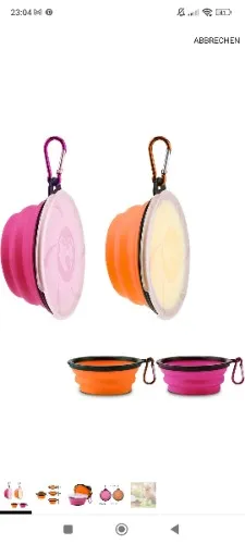 Klappbarer hundenapf