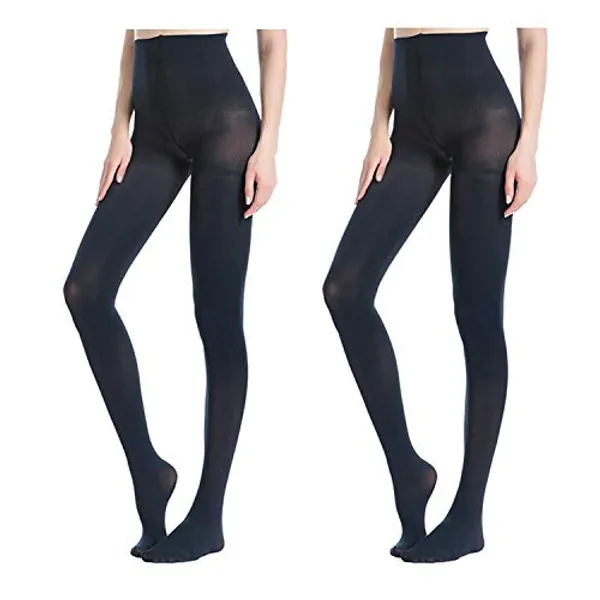 MANZI 1-6 Pairs Run Resistant Control Top Opaque Tights