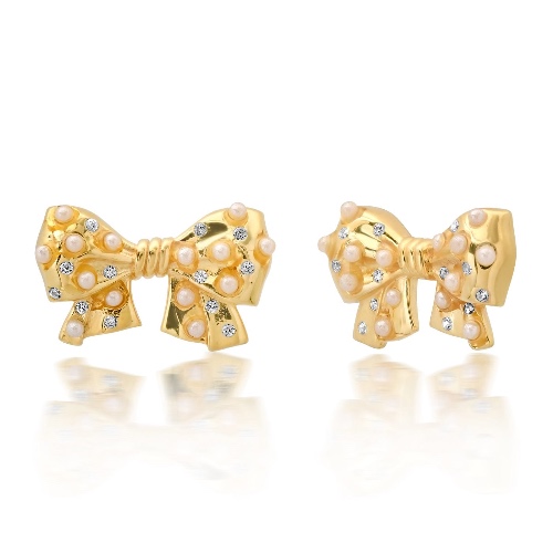 Pearl Bow Statement Studs