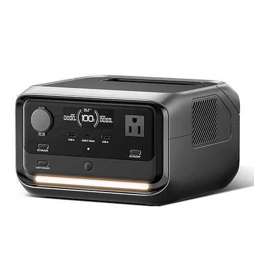 EF ECOFLOW Portable Power Station RIVER 3 Plus, 286Wh LiFePO4 Battery, 3 Up to 1200W AC Outlets, <10 MS UPS, Expandable to 858Wh, <30 dB Quiet, 1Hr Fast Charging Solar Generator for Outdoor Camping/RV - RIVER 3 Plus Power Station