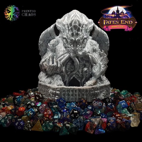3D Printed Dice Tower - Fate's End - Cthulhu - PRINT ON DEMAND | Primed