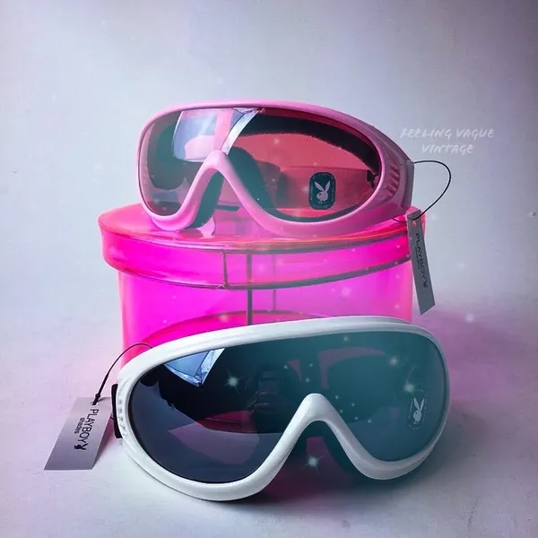 90's // Y2K Playboy Snow Ski Bunny Goggles