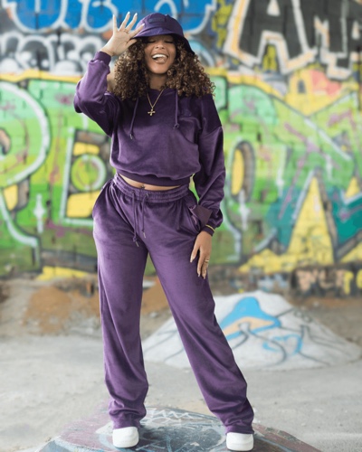 Purple Velour Set | Default Title