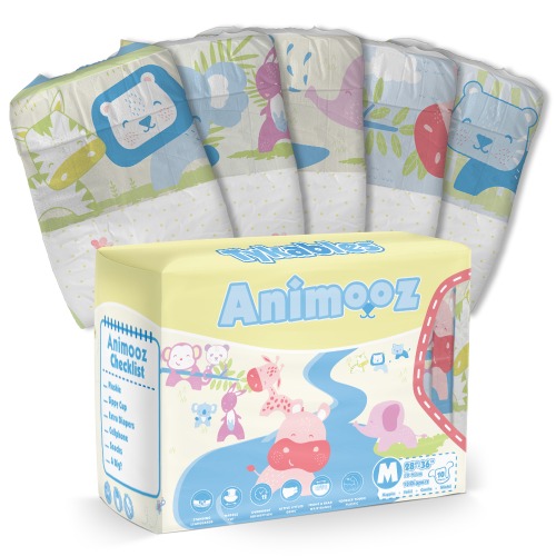Animooz Diapers | Medium 28"- 36" / 10 Diapers