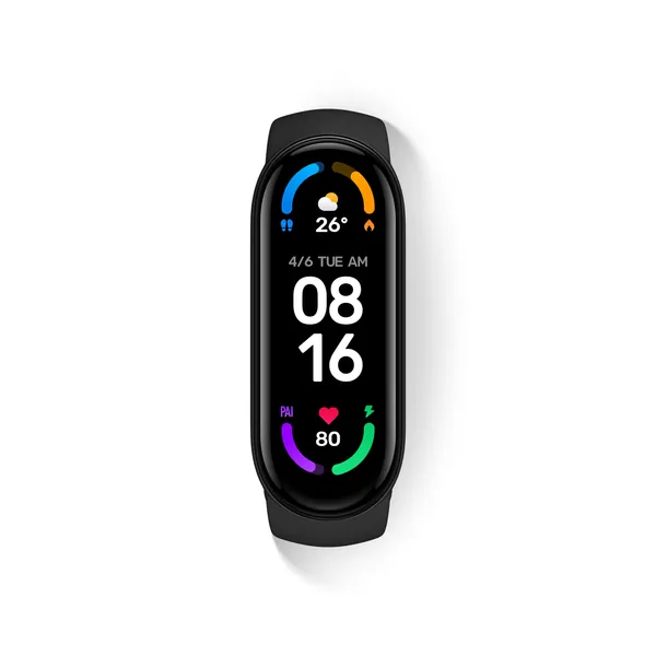 Xiaomi Mi Smart Band 6 40% Larger 1.56'' AMOLED Touch Screen, Sleep Breathing Tracking, 5ATM Water Resistant, 14 Days Battery Life, 30 Sports Mode, Fitness, Steps, Sleep, Heart Rate Monitor - 