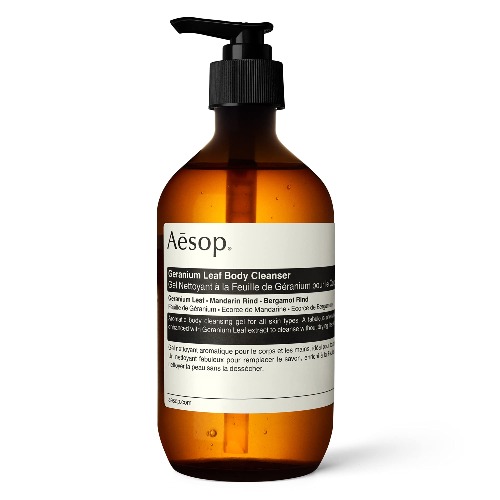 Aesop Geranium Leaf Body Cleanser | 500mL/16.9 fl oz | Paraben, Cruelty-free & Vegan - 