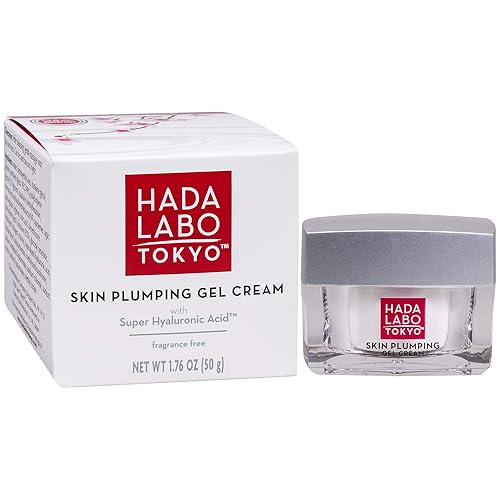 Hada Labo Tokyo Plumping Gel Cream, Facial Moisturizer, Clinically Proven to Provide 24-Hour Moisture in One Use, Super HyaluronicAcid, Ceramides, Collagen, No Parabens, Dyes or Fragrance, 1.76 oz - 1Skin Plumping Gel Cream
