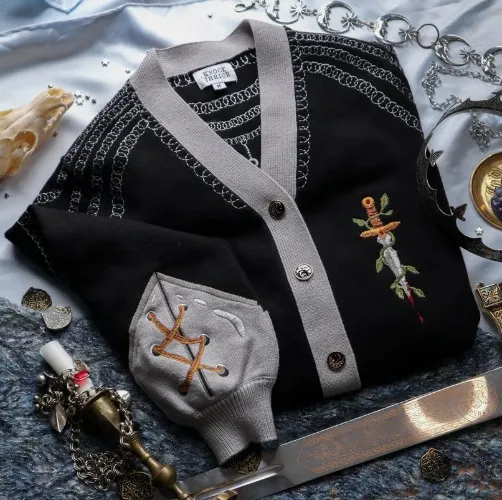 Knight in Cozy Armour Cardigan // The Raven Knight
