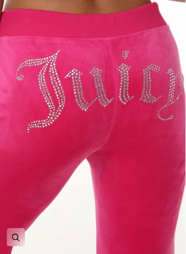 OG Big Bling Velour Track Pants | Free Love / XS