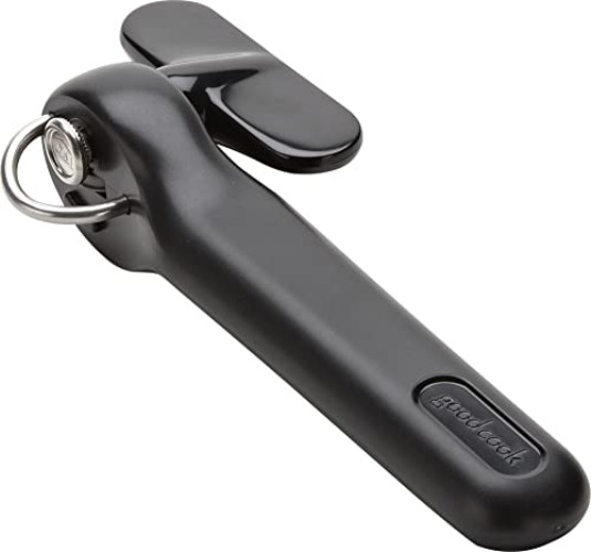 Good Cook Can Opener, Safe Cut Manual Can Opener, no Sharp Can Edges, Black - 1-Pack