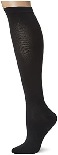 Dr. Scholl's Women's Graduated Compression Knee High Socks - 1 & 2 Pair Packs - Energizing Comfort and Fatigue Relief - 1 Black 4-10
