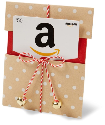 Amazon.com Gift Card in a Reveal (Various Designs) - 50 Kraft Reveal