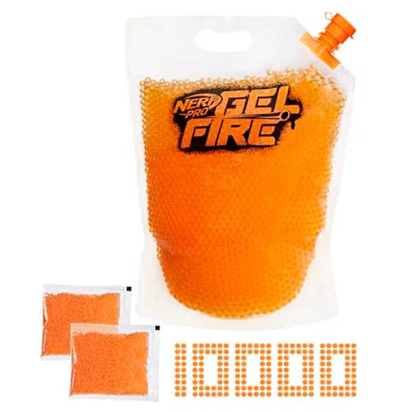 Nerf Pro Gelfire Refill, 10,000 Dehydrated Gelfire Rounds, Use with Nerf Pro Gelfire Blasters, Ages 14 & Up