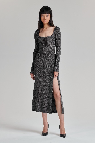 AMELIA DRESS | M / SILVER
