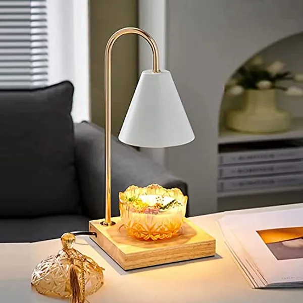 Electric Wax Melts Burners,Candle Warmer Lamp with Timer, Aromatherapy Wax Melting Lamp Dimmable Electric Wax Burner Candle Melter,Aromatic Candle Holders
