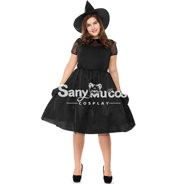 【In Stock】Halloween Cosplay Witches Cosplay Costume Plus Size - XXXL