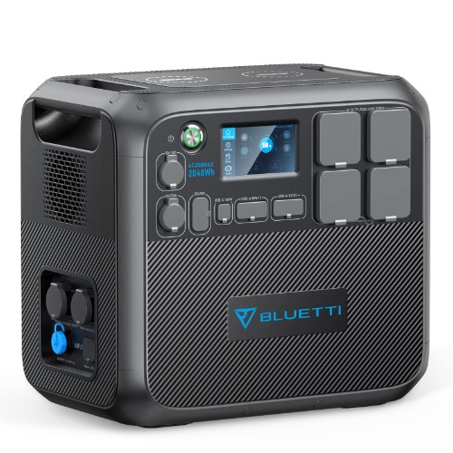 BLUETTI Portable Power Station AC200MAX, 2048Wh LiFePO4 Battery Backup, Expandable to 8192Wh w/ 4 2200W 230V AC Outlets (4800W Peak), 30A RV Output, Solar Generator for Outdoor , Home Use, Emergency