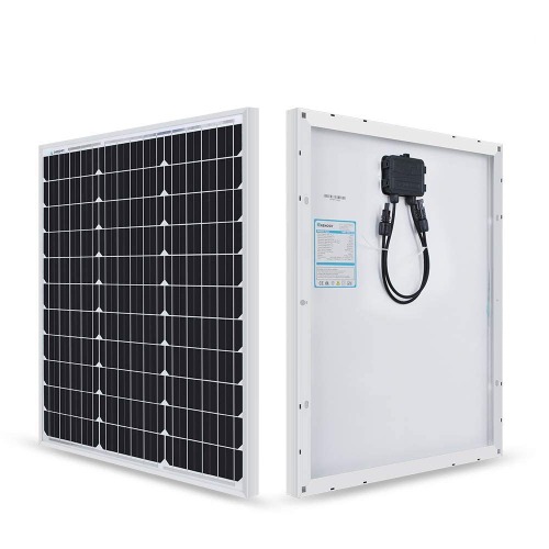 Renogy 50 Watt Solar Panel 12 Volt Monocrystalline Module PV Charger for Motorhome, Garden, Boat, Caravan and Off-Grid Applications
