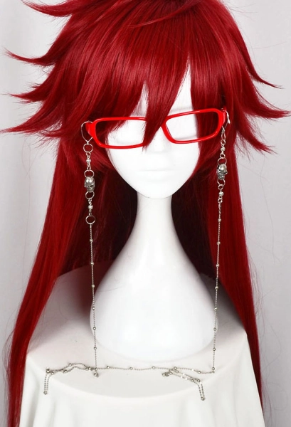 Black Butler Grell Sutcliff Cosplay Glasses and Glasses Chain