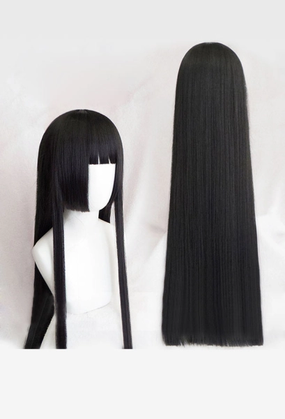 Kakegurui–Compulsive Gambler Jabami Yumeko black Long Straight Cosplay Wig
