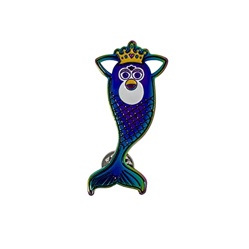 Rainbow Mermaid Furby Princess Enamel Pin