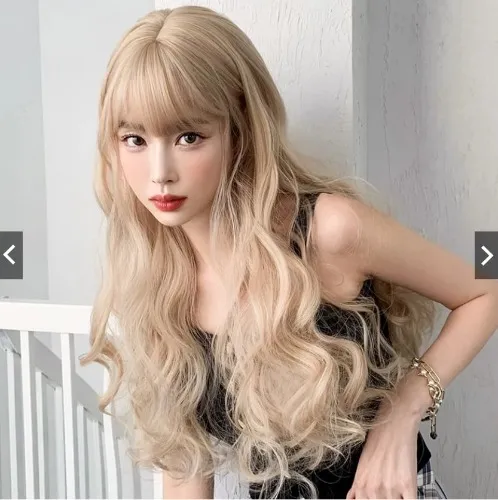 Blonde Long Wavy Hair Wig