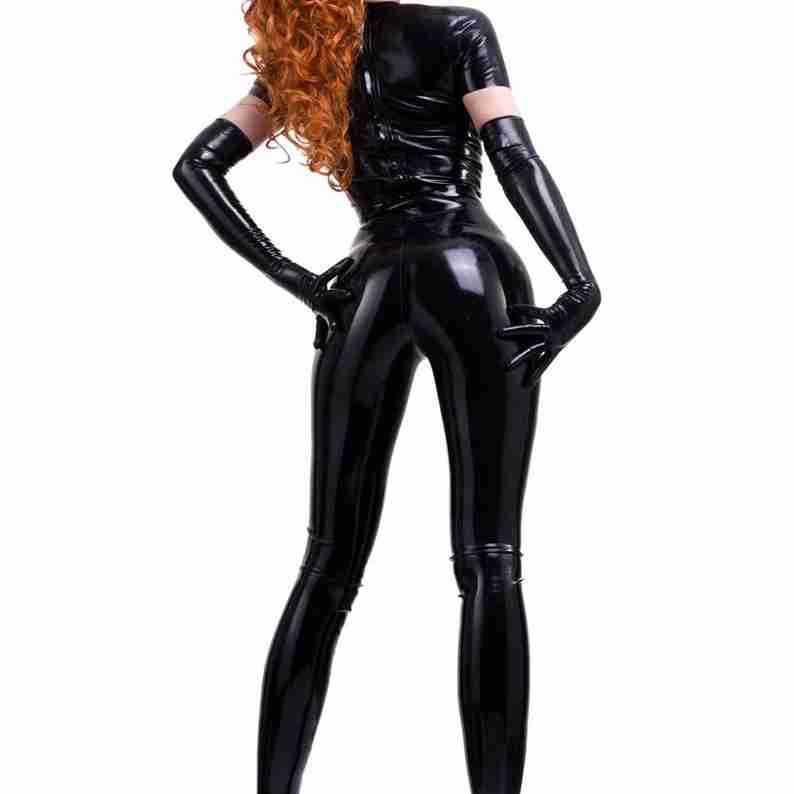 Black Latex Leggings