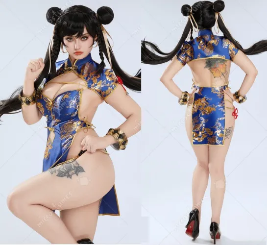 Chun-Li High Side Slit Dress | Street Fighter