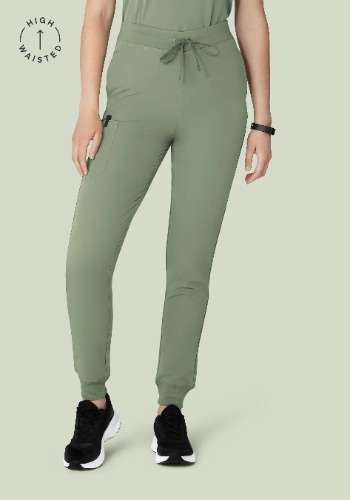High Waisted Joggers Cool Sage | S / Regular