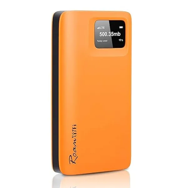 RoamWiFi 4G LTE WiFi Mobile Hotspot Router, Worldwide Portable High Speed Hotspot with US 10GB & Global 1GB Data 30Day,Connects Up to 10 Devices Pocket Hotspot for Travel in 170+ Countries