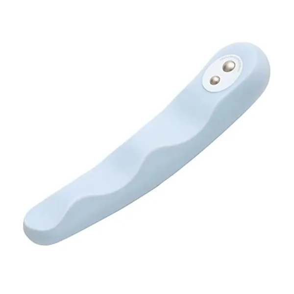 iroha Fit Minamo Women Vibrator and Massager, Flexible Insertable Rechargeable Waterproof Personal Stimulator, HMF-02 Blue