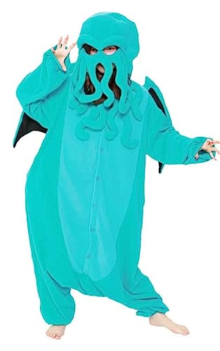 SAZAC Cthulhu Kigurumi - Onesie Jumpsuit Halloween Costume - One Size