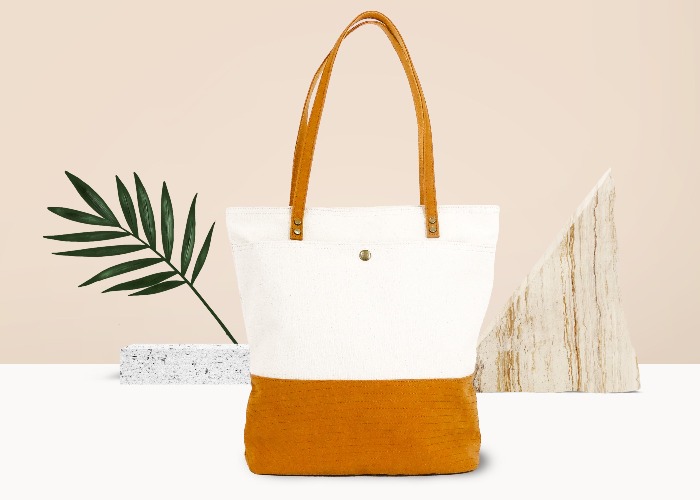 Stylish Tote Bag - Bliss Curry/Cream