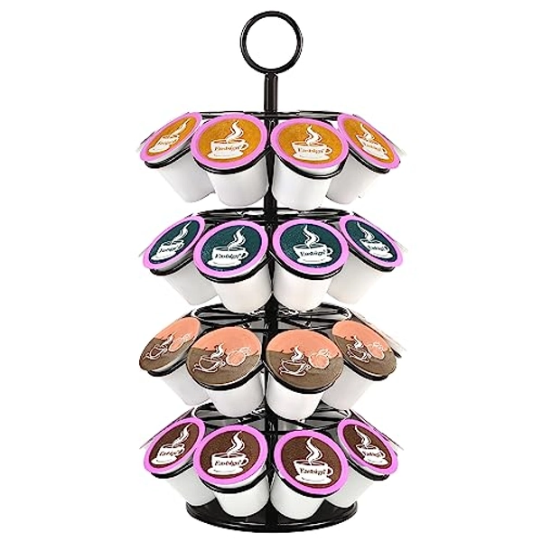 Eastsign Coffee Pod Holder, Coffee Pod Organizer Compatible with 36 K-Cup Pods, Coffee Pod Holder for Counter, Detachable Organizer for Countertop, Spins 360-Degrees