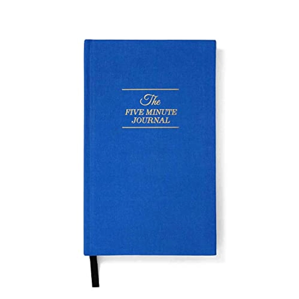 The Five Minute Journal, Original Daily Gratitude Journal 2023, Reflection & Manifestation Journal for Mindfulness, Undated Daily Journal with Gold Foiling, Plastic-Free, Blue - Intelligent Change