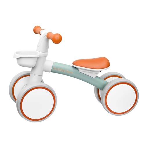 Humble Bee Baby Balance Bike for 12-24 Months Old Boys Girls,1 Year Old Boys Girls Toddler Balance Bike with Adjustable Seat, Best Birthday Choice, Green - MN Bike - Green&BN