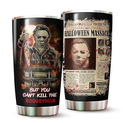 Halloween Tumbler - Horror Tumbler - Gifts For Halloween, Christmas - Horror Mug - Halloween Cup - Halloween Mug - Scary Halloween Tumbler 20oz - Horror Mug