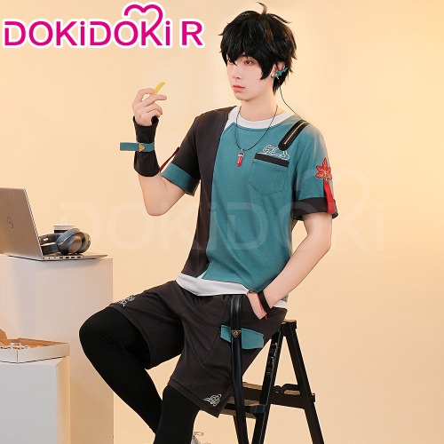 【Size S-3XL】DokiDoki-R Game Honkai: Star Rail × Cheogajip Cosplay Danheng Costume Casual Wear Dan Heng | M-PRESALE