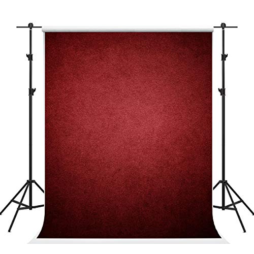 Kate 6.5×10ft Dark Red Backdrops Portrait Burgundy Photography Background Red Burgundy Backdrop Photo Studio Props for Photographer Headshot Fabric Cloth Seamless - 6.5×10ft