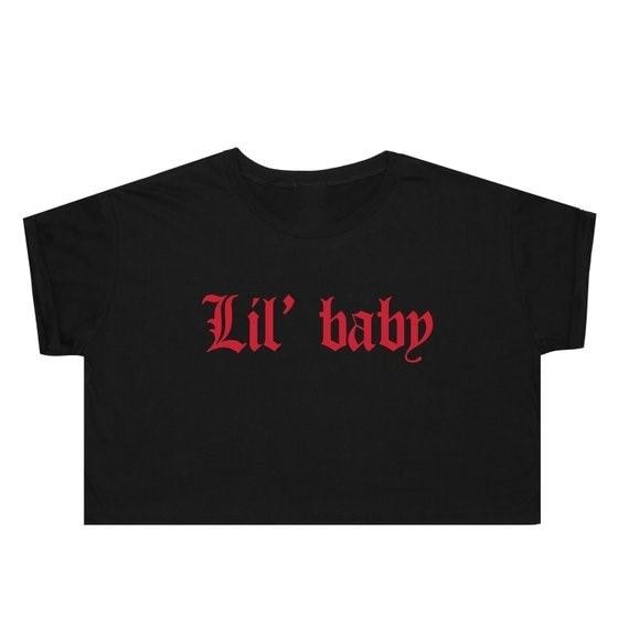 Lil Baby Micro Crop Top - Black / XL