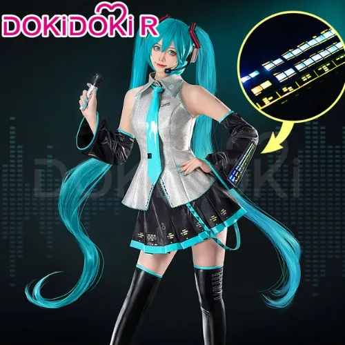 【Size S-2XL】DokiDoki-R Cosplay Costume Glowing / Normal Ver Official Suit | Lighting Ver / Silver Ver Costume Only M-PRESALE